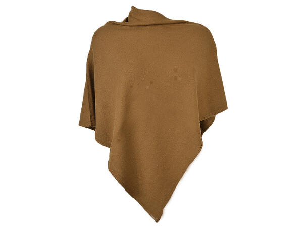 Poncho ensfarget 60x60 rust orange 